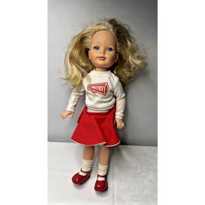 Kimberly Doll Blonde Cheerleader Red Skirt Variation Shoes 1980s 16”